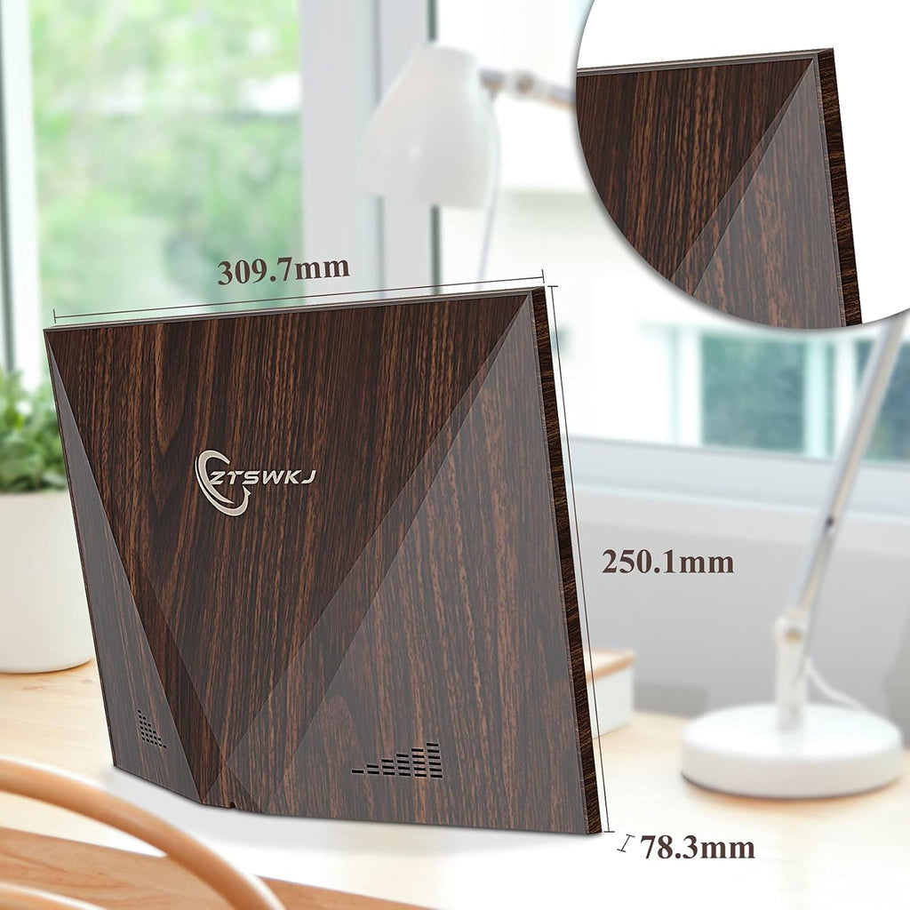 2K Digital Picture Frame,11 Inch Wifi Smart Electronic Photo Frame with Touch Screen,Box Speaker,Motion Sensor,One Minute Setup Share Video Clip & Photo Instantly by App,Email&Usb (Wood Effect)